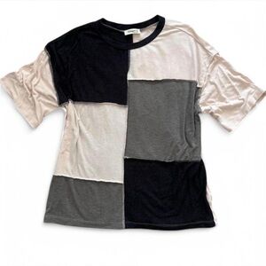 Color Block/ Patch Work Tee
